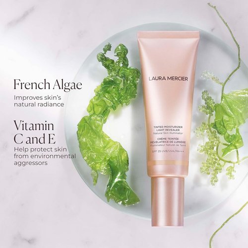 Laura Mercier Tinted Moisturizer - Light Revealer Natural Skin Illuminator with SPF 25 | All-Day Hydration & Luminous Finish