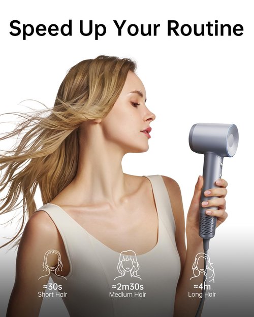 Laifen Swift Hair Dryer - High-Speed Ionic Blow Dryer with 110,000 RPM Motor | Fast Drying & Low Noise