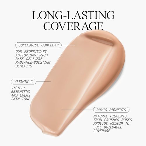 Juice Beauty Phyto-Pigments Flawless Serum Foundation - 16 Natural Tan | Medium-to-Full Coverage, Vegan & Cruelty-Free - 30 mL