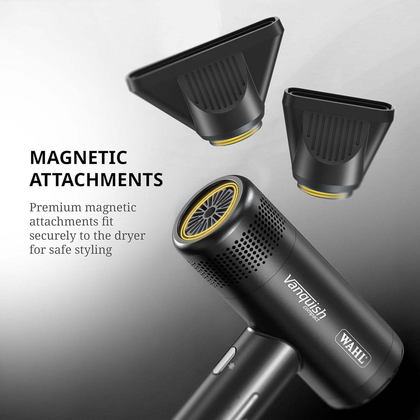 Wahl Professional Hair Dryer - Ultra Lightweight 1600W Corded Design with 3 Heat & Speed Settings | Black