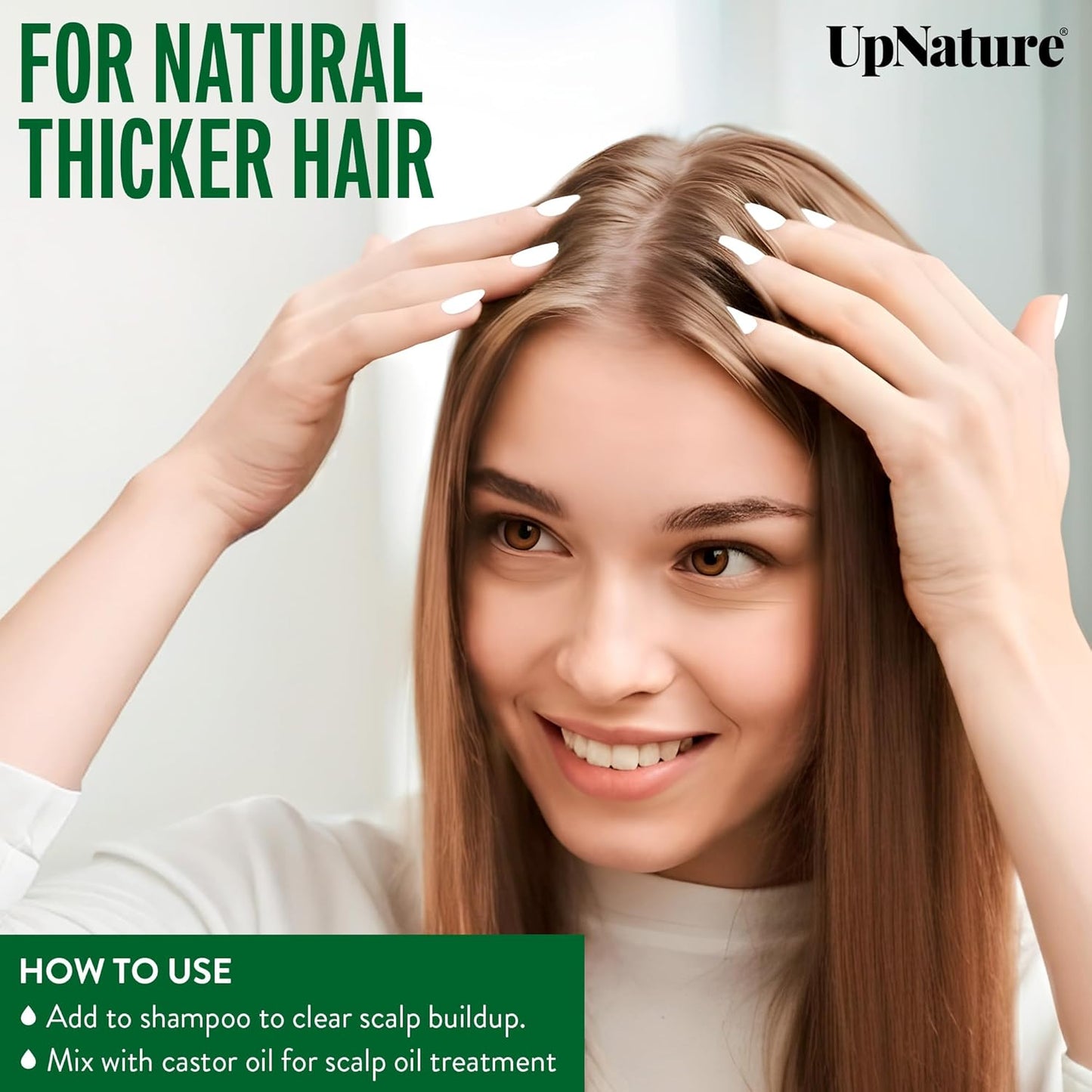 UpNature Tea Tree Oil - 100% Pure USDA Organic Essential Oil for Skin, Hair & Scalp (2oz)