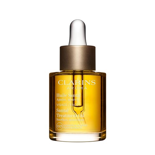 Clarins Santal Face Oil Treatment - Hydrates & Smoothes Skin | Calms Redness & Irritations | 100% Natural Plant Extracts