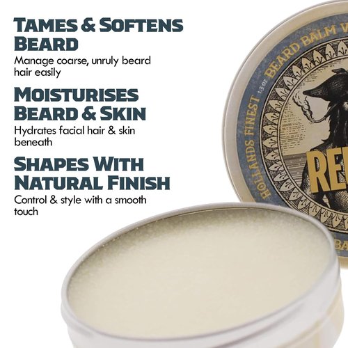 Reuzel Beard Balm - All-In-One Conditioning & Sculpting Treatment - Woody Spice Fragrance with Shea Butter & Argan Oil