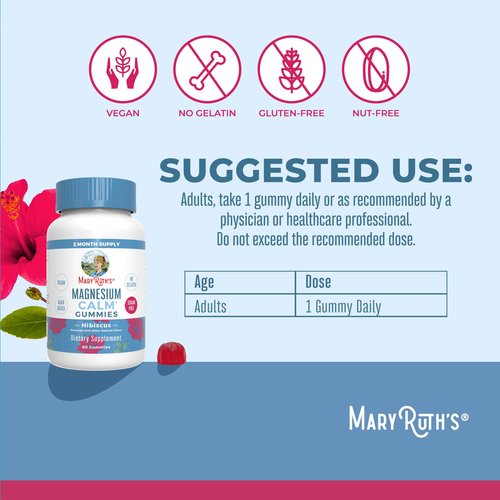 Magnesium by MaryRuth's | Stress Relief, Bone Support | Vegan