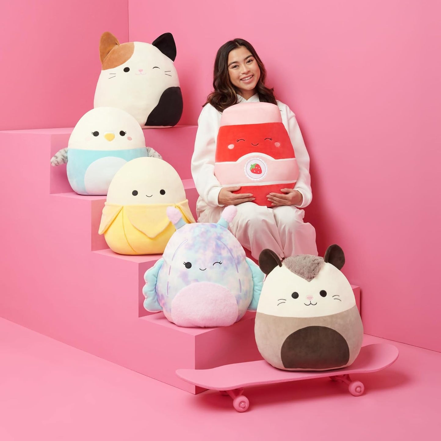 Squishmallows Original 8in Mak The Lavender Cat Wrapped in Flower Stems – Official Jazwares Easter Plush (Little)
