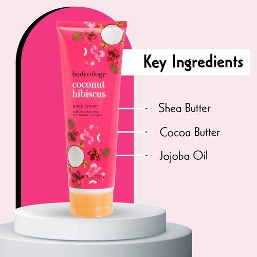 Body Cream - Coconut Hibiscus by Bodycology for Women - 8 oz Body Cream