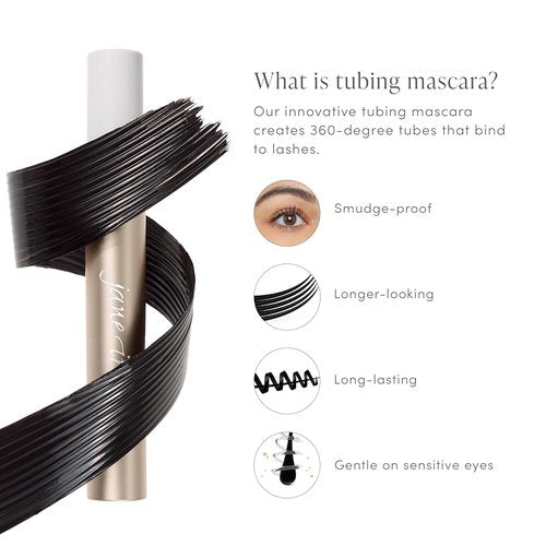 Jane Iredale Lash Fixation Mascara - Long-Wear, Smudge-Resistant, Vegan Formula for Length & Definition