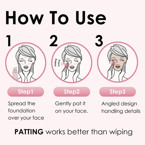 COOL-ANGLE 4Pack Pink Makeup Sponge For Foundation Concealer And Powder, Latex Free Blender Sponge For Natural And Easy Makeup Soft Long-lasting, Pack for 2X-Large and 2 Medium