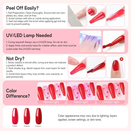 PEACECOLOR 53PC Gel Nail Polish Kit with U V Light and Drill 35 Colors Soak Off Gel Polish with Matte Glitter Glossy Top Base Coat Art Manicure Complete Nail Polish Kit Gifts for Women