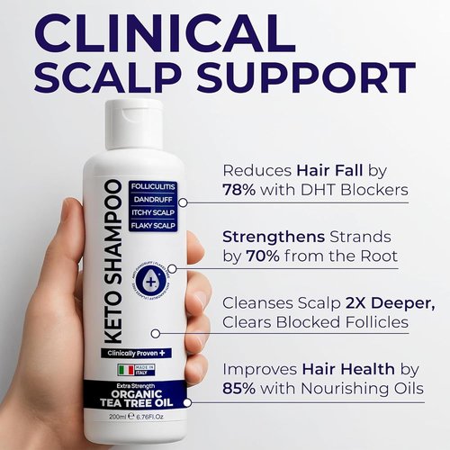 Psoriasis Shampoo - Medicated Anti-Dandruff Treatment for Flaky Scalp & Seborrheic Dermatitis - 200ml