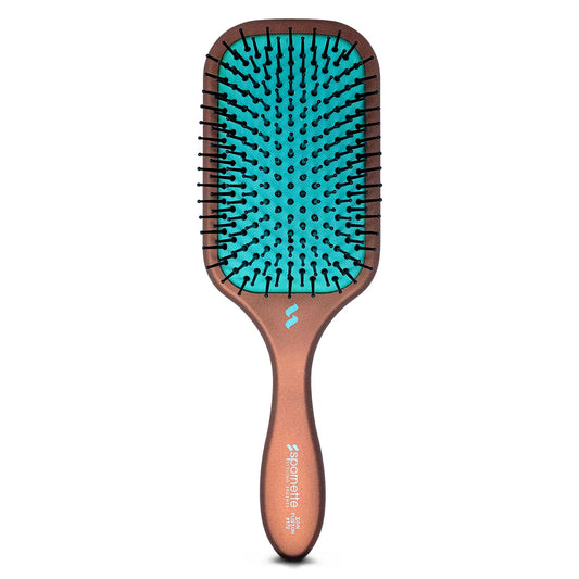 Spornette Ion Fusion Paddle Hair Brush - Ionic Bristles for Detangling & Smoothing | Ideal for All Hair Types
