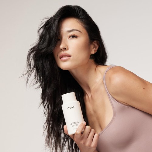 OUAI Medium Conditioner - Hydrating Coconut Oil & Keratin Formula - Strengthens & Adds Shine | 10 Oz