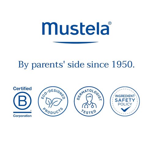 Mustela Detangling Cream Shampoo - Nourishing Shea Butter & Avocado for Curly Hair - 6.76 Fl. Oz.
