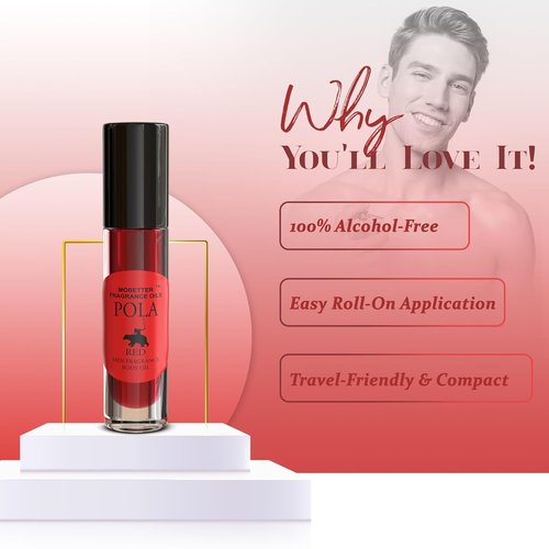 MOBETTER Fragrance Oils - Pola Red Cologne Body Oil for Men | Long-Lasting Scent