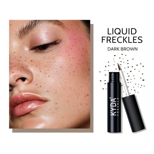 KYDA Liquid Freckle Makeup Pen - 2PCS Water-Resistant, Buildable, Natural-Looking Freckles for All Skin Tones
