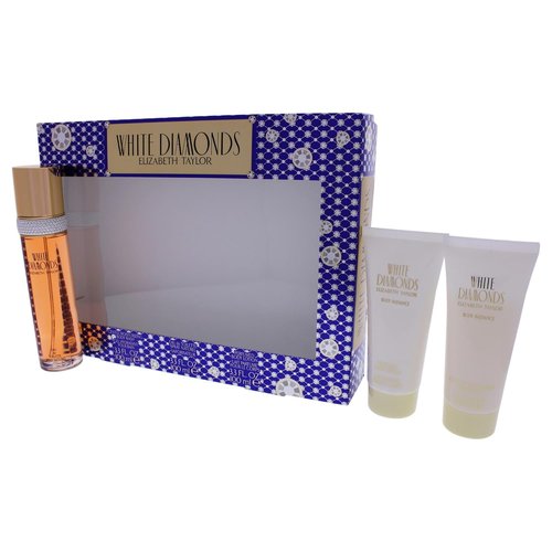 Elizabeth Taylor White Diamonds Perfume Gift Set - 3 Count Elegant Fragrance Collection