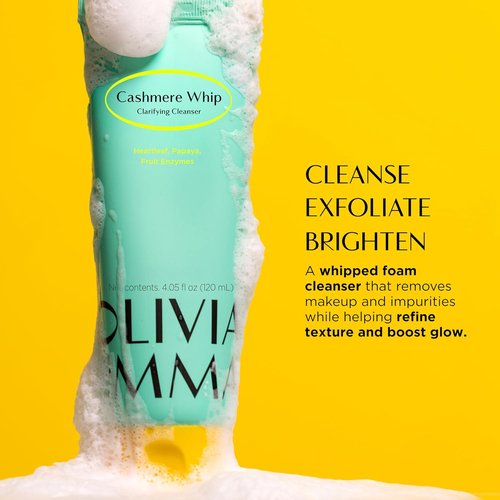 OLIVIAUMMA Cashmere Whip Cleanser - Soft Whipped Korean Face Wash for Glass Skin Glow | 120ml