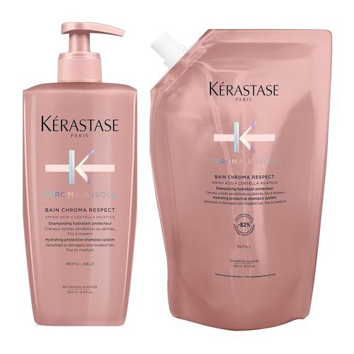 Kerastase Chroma Absolu Shampoo & Conditioner Set - Hydrate & Protect Color-Treated Hair with Glycerin & Hyaluronic Acid