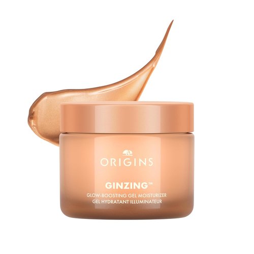Origins GinZing Glow-Boosting Gel Moisturizer - Achieve Radiant Bronze or Pearl Glow with Hyaluronic Acid & Caffeine