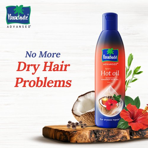 Parachute Advansed Ayurvedic Hot Oil - Nourishing Coconut Hair Oil with 5 Ayurvedic Ingredients | 10.1 fl. oz.