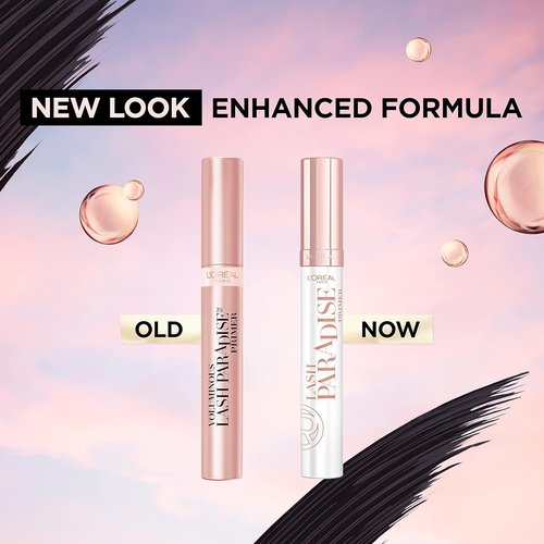 L'Oreal Paris Voluminous Lash Paradise Mascara Primer - Soft White, 0.27 Fl Oz | Enhance Your Lashes
