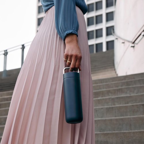 Fellow 20 oz Carter Carry Water Bottle - Vacuum Insulated, Leak-Proof, Dishwasher Safe | Stone Blue