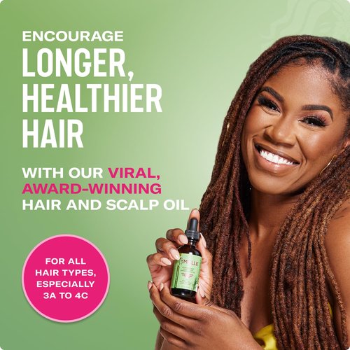Mielle Organics Rosemary & Mint Hair Oil - Strengthening Biotin Oil for Frizzy, Damaged Hair - 2 Ounce Treatment for Split Ends & Dry Scalp