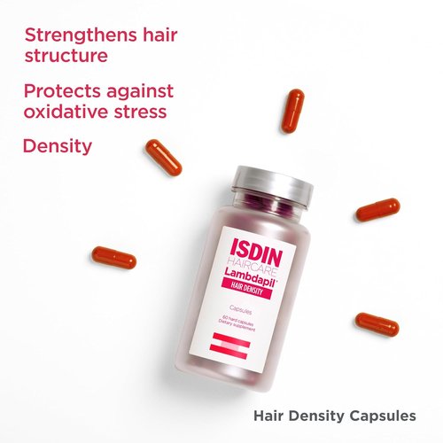 ISDIN Lambdapil Hair Density Capsules - Hair Thickening Vitamins for Thinning Hair | 30 Count