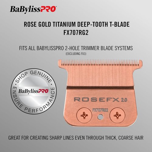 BaBylissPRO Replacement T-Blades - Deep-Tooth Blades for Hair Trimmers FX787, FX799 & LoPROFX FX726, FX729