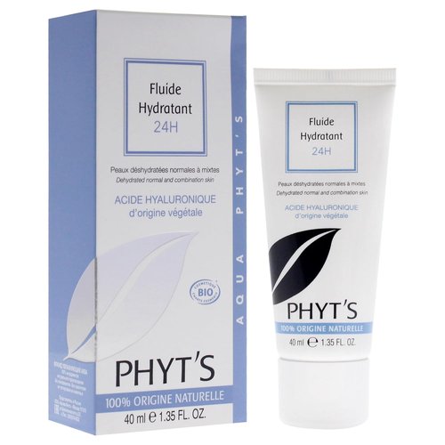 Phyts 24H Moisturizing Fluid - Hydrating Face Moisturizer with Aloe Vera - Reduces Shine & Restores Skin - 1.35 oz