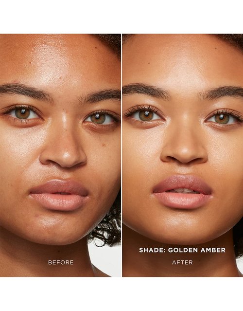 Hourglass Vanish Foundation Stick - Satin Finish, Buildable Full Coverage for Airbrushed Look | Golden Amber