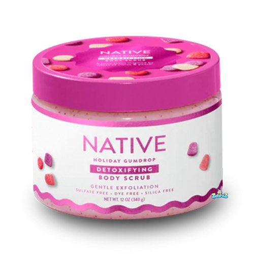 Native Limited Edition Holiday Body Wash Scrub - Gum Drop Scent - 12oz Size