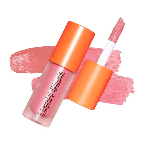 Regine Switzerland Liquid Blush - Long-Lasting, Blendable Formula for Dewy Finish | 03 Pink Rose, 0.2 Ounce