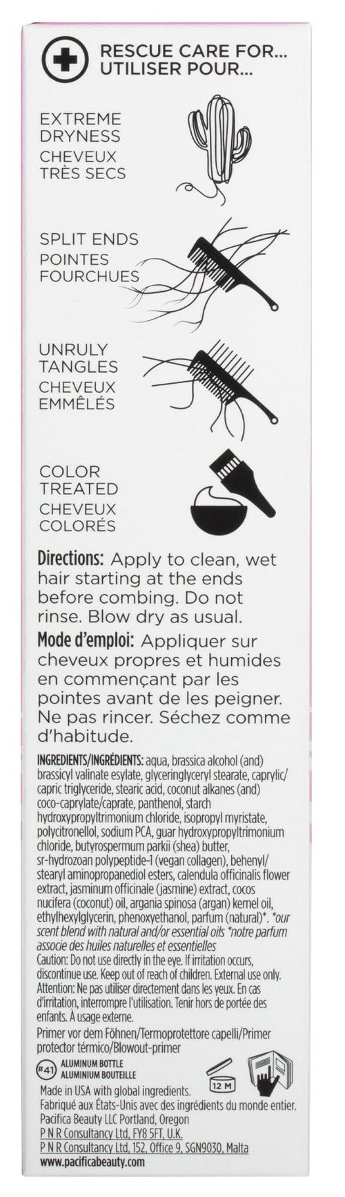 Pacifica Heat Protection Spray for Hair - Vegan Collagen Blowout Prime & Thermal Protection Hair Milk - Blow Dry Spray - for Curly, Wavy & Straight Hair - Vegan & Cruelty-Free Dermatologist Tested