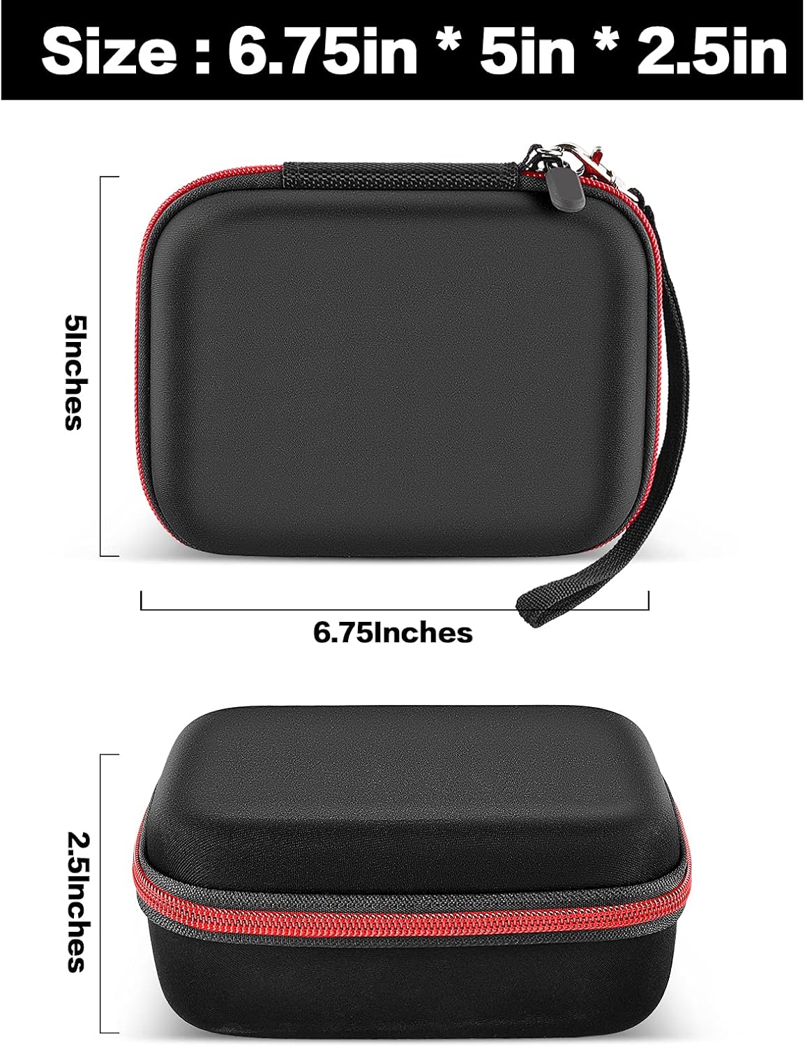 ALLPRIMO Hair Clipper Organizer Case - Compatible with Wahl Peanut Classic Trimmer #8685, Black