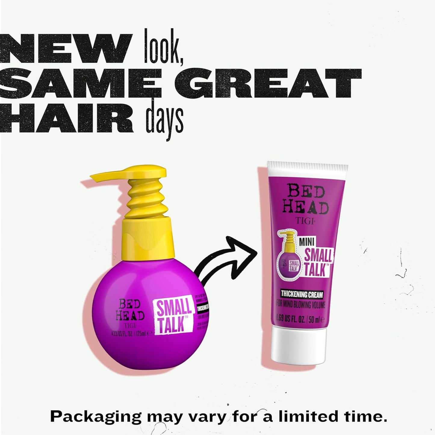 Bed Head by TIGI Thickening Cream - Travel Size Mini, 1.69 Fl Oz for Voluminous Hair