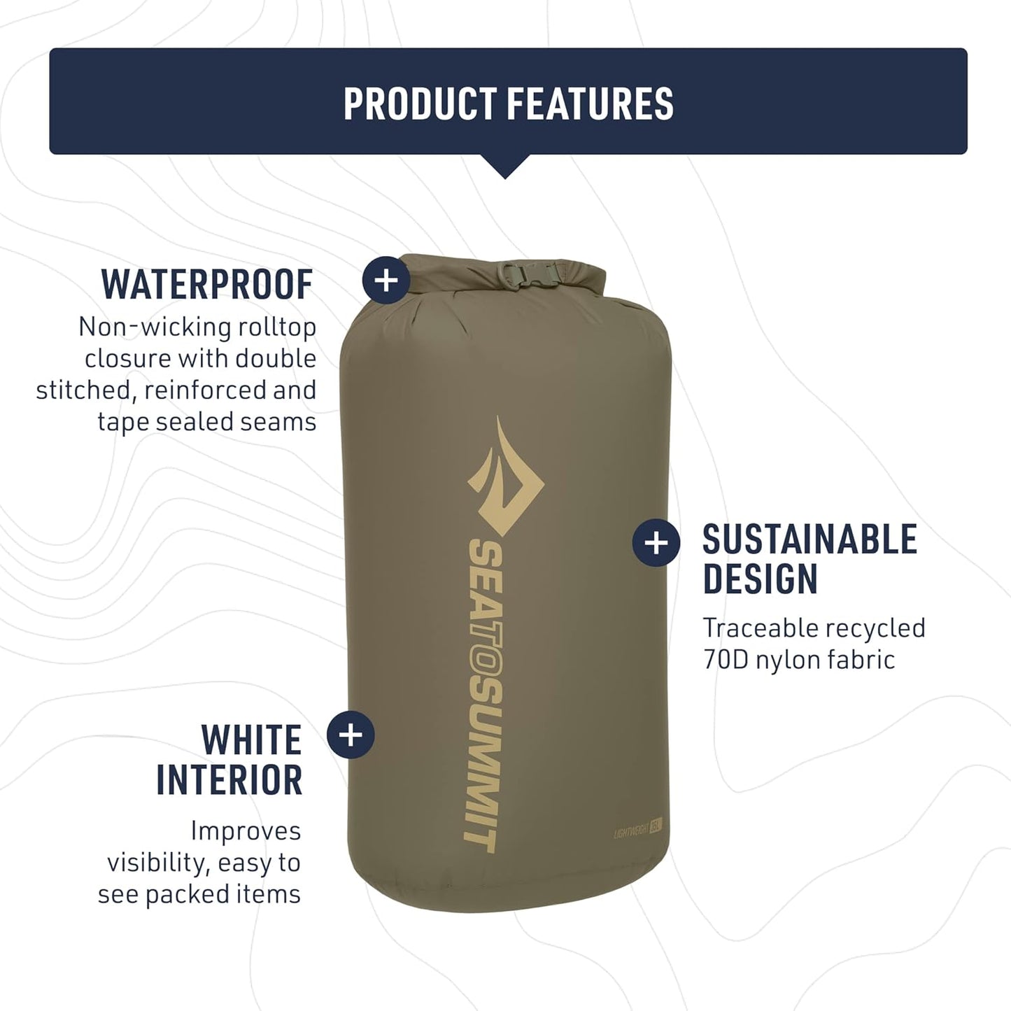 Sea to Summit Lightweight Dry Bag - Versatile Waterproof Storage Solution | Multiple Sizes Available