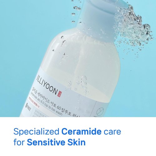 Illiyoon ATO Top To Toe Wash 16.9 Fl Oz - Gentle Hydrating Cleanser with ATO Lotion 2.29 Fl Oz