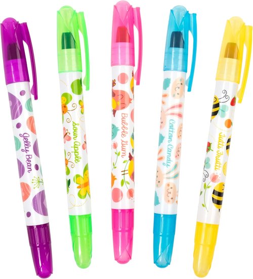 Scentco Smelly Gellies - Patented Gourmet Scented Gel Coloring Sticks | 5 Count - Perfect Gifts for Kids