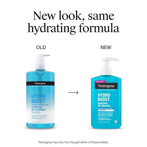 Neutrogena Hydro Boost Face Wash - Fragrance-Free Hydrating Cleanser with Hyaluronic Acid | 16 fl. oz
