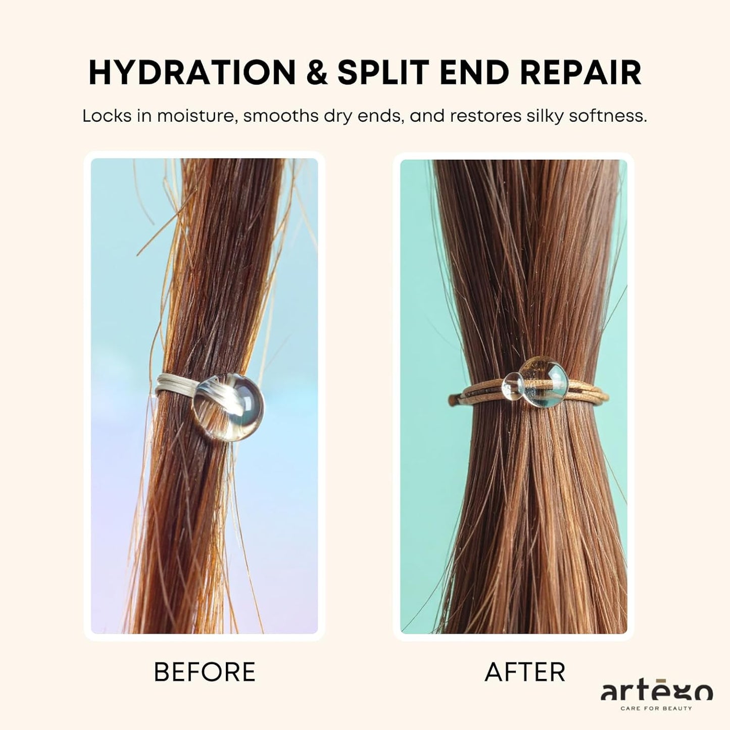 Artègo TOUCH Thermo Shimmer Spray - 5.1 oz Biphasic Heat Protection & Shine for Smooth, Glossy Hair