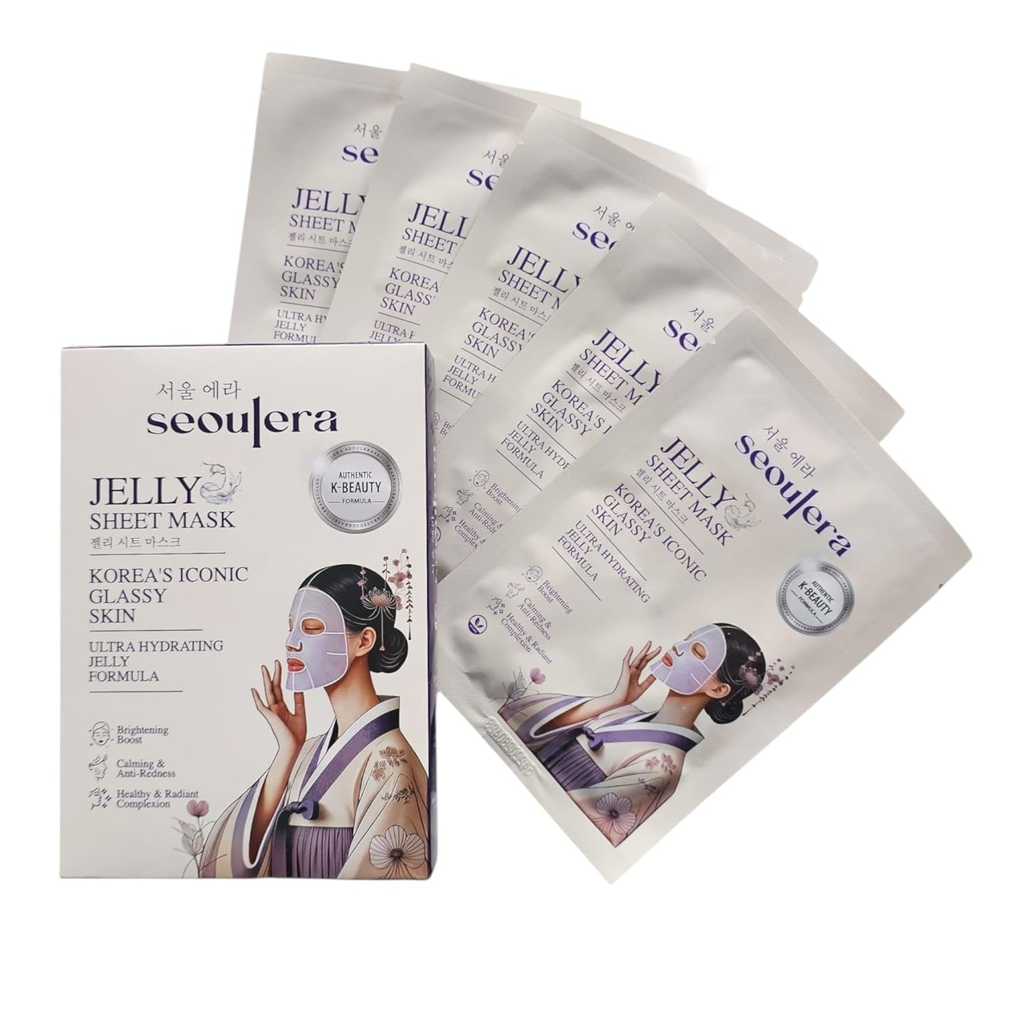 Skiennix Hydrating Jelly Sheet Mask - Deep Moisture & Glass Skin Glow | Brightening for Dry Skin