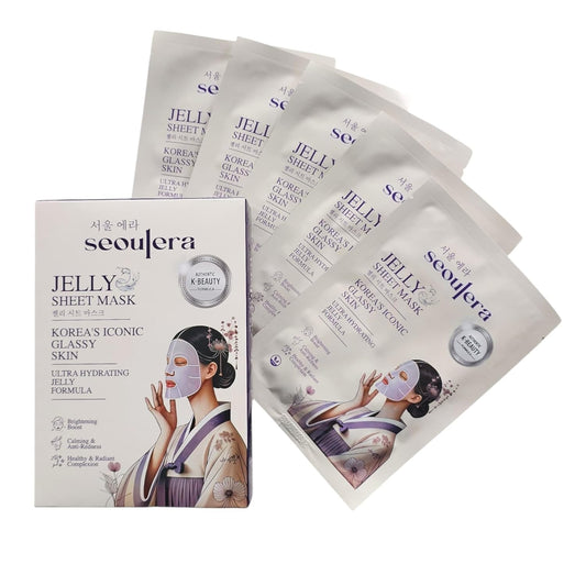 Skiennix Hydrating Jelly Sheet Mask - Deep Moisture & Glass Skin Glow | Brightening for Dry Skin
