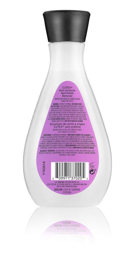 Cutex Non-Acetone Nail Polish Remover - Gentle Formula for Healthy Nails | 8 Fl Oz