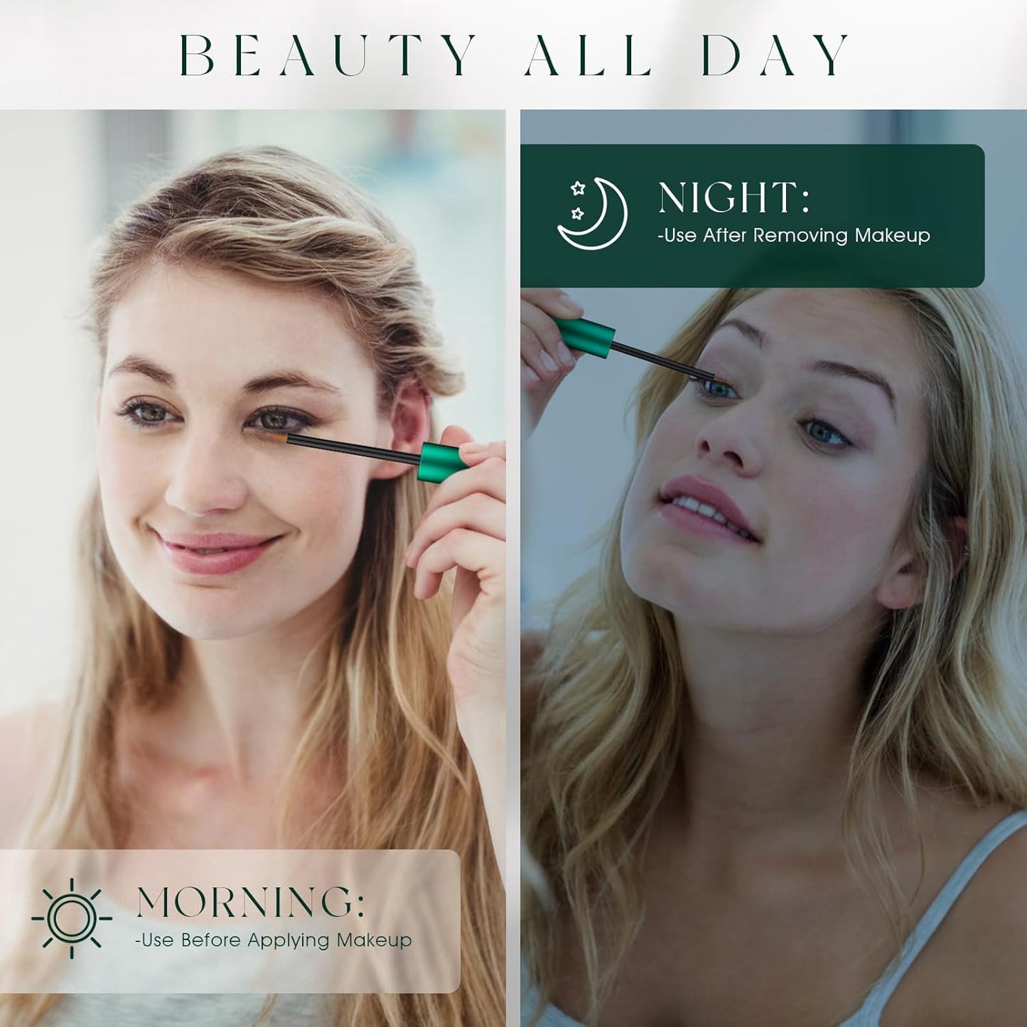 Skiennix Eyelash Growth Serum - Enhance Length, Density & Strength | Vegan & Cruelty-Free, 3mL (2-Month Supply)