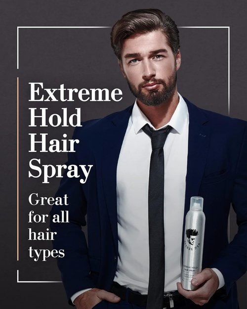 Avenue Man Extreme Hold Hairspray - Paraben-Free Hair Spray for Men | 9.0 oz with Natural Extracts