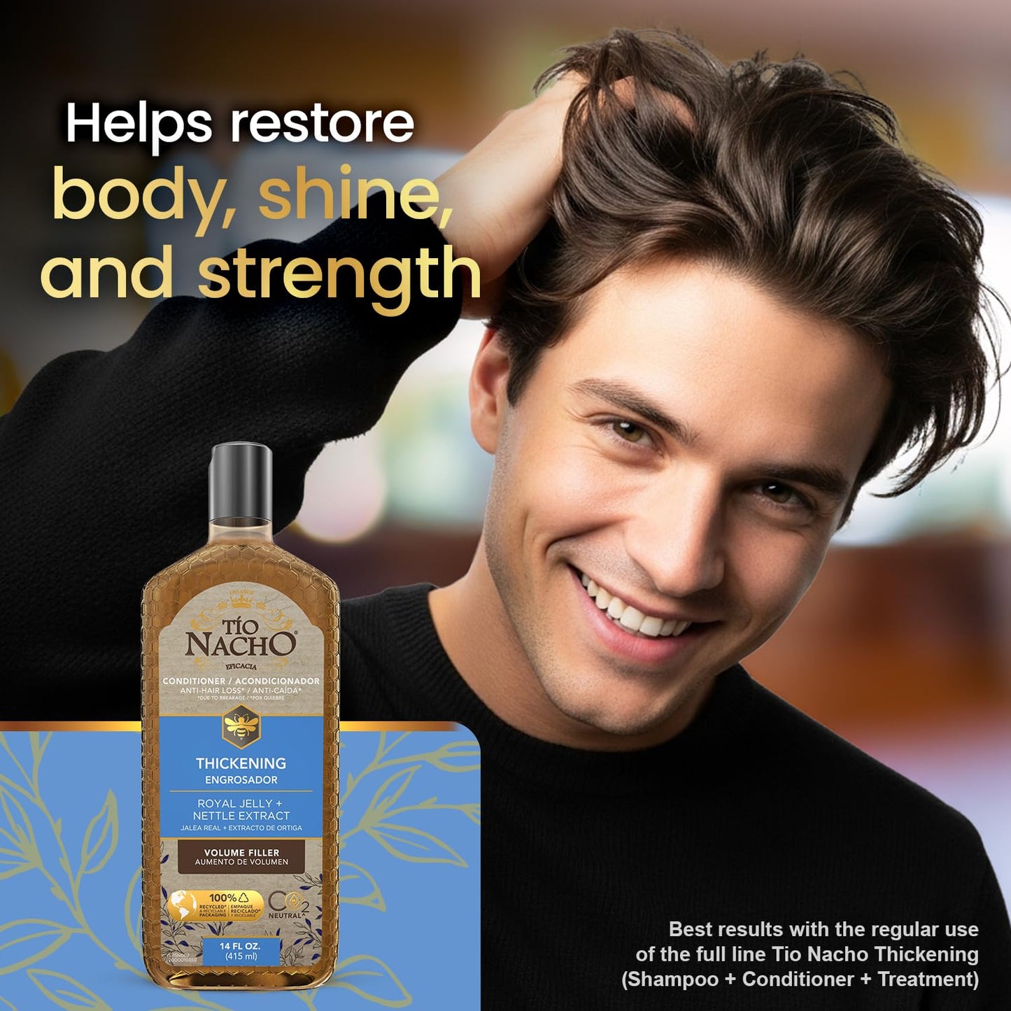 Tio Nacho Thickening Conditioner - Volumizing Formula with Royal Jelly & Natural Extracts | 14 Fl Oz