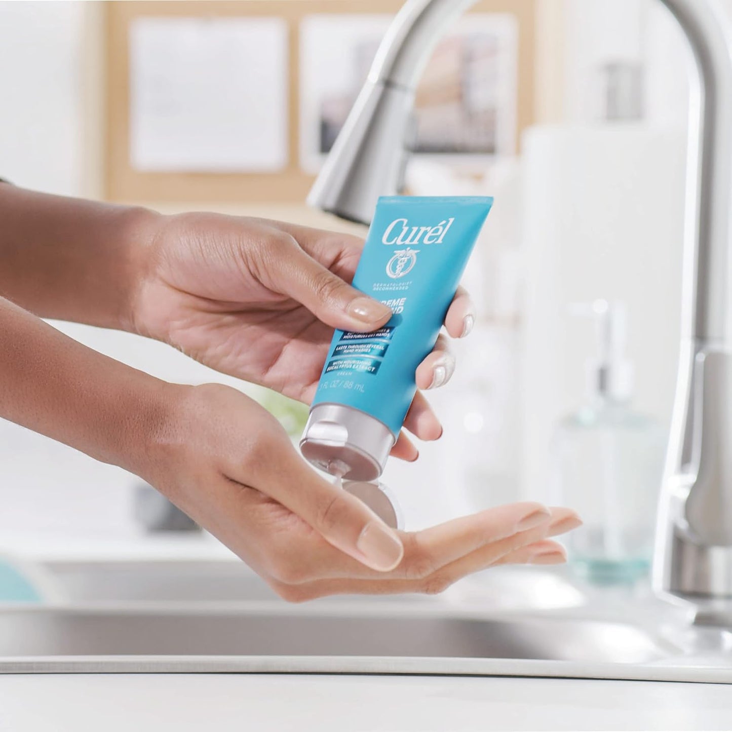 Curel Extreme Dry Hand Dryness Relief, Travel Size Hand Cream, Easily Absorbed for Long-Lasting Relief after Washing Hands, with Eucalyptus Extract, 3 Ounces (Pack of 2)