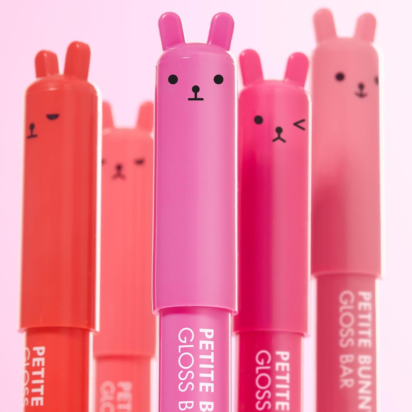 TONYMOLY Petit Bunny Lip Gloss Set - Hydrating Korean Lip Crayons with Vitamin E | 3 Pack for Easter Gifts