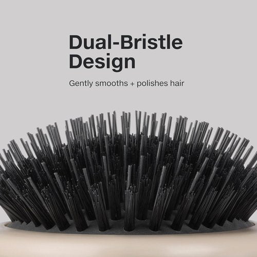 Paul Mitchell Dressing Hair Brush - Vegan Boar Bristles for Frizz Control & Shine | All Hair Types, Taupe